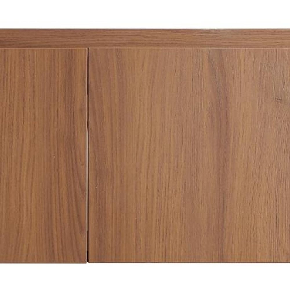 47" Brown Wood Floating Double Door Bathroom Vanity HomeRoots