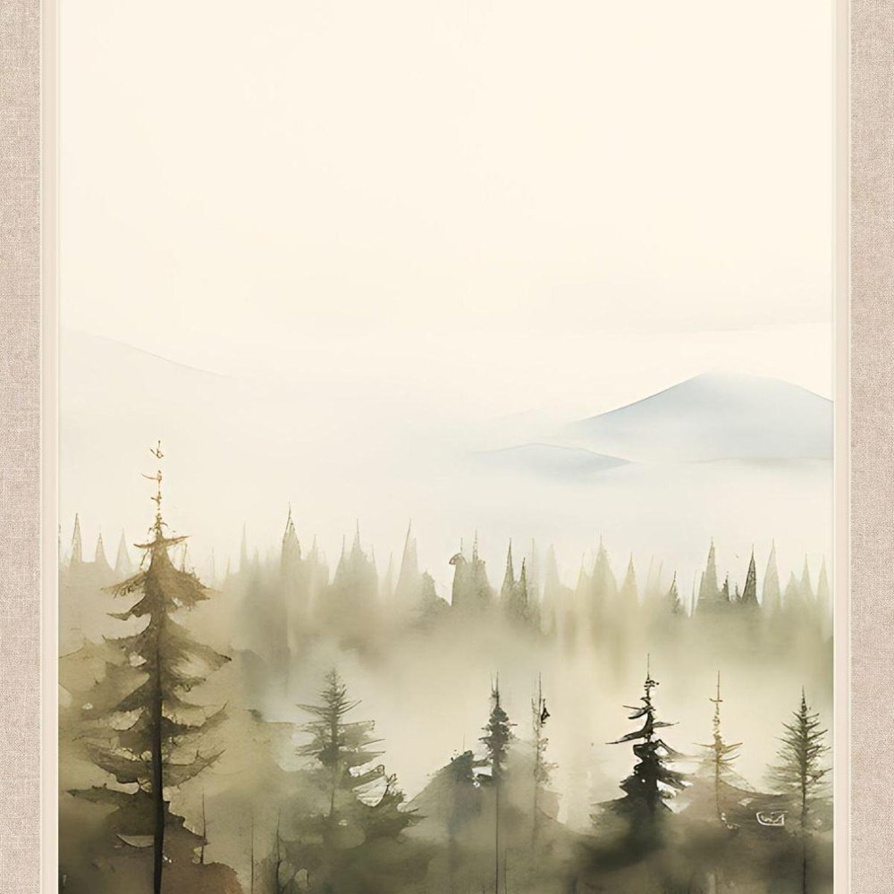 Mountain Glimpse I Brown Framed Wall Art HomeRoots