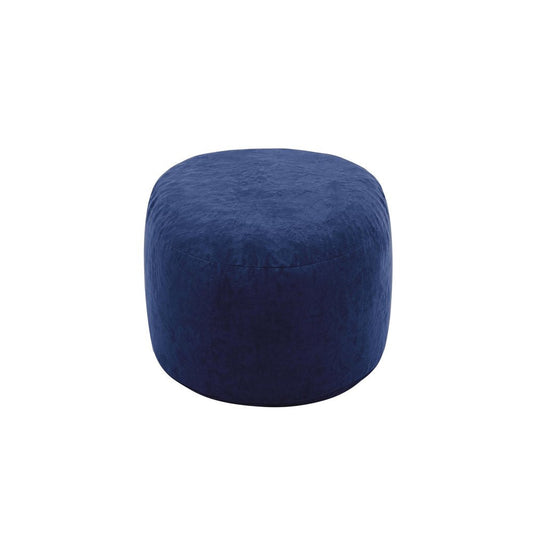 35" Blue Upholstered Bean Bag Chair