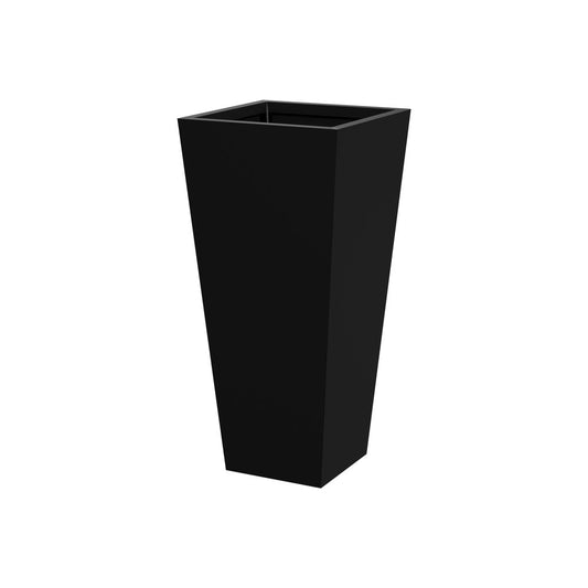 30" X 14" Black Metal Rectangular Pot Planter