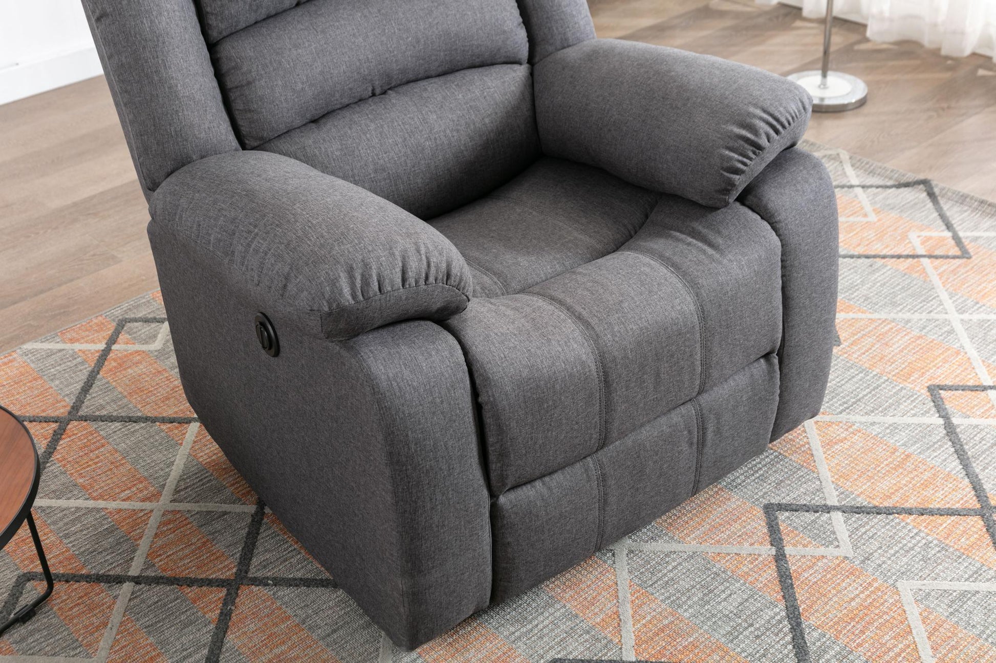 Classic Electric Recliner with Soft Cushion and Back, Small Sofa with Comfortable Armchair - FurniFindUSA