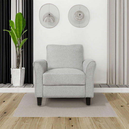 Living Room Furniture Armrest Single Sofa (Light Gray) - FurniFindUSA