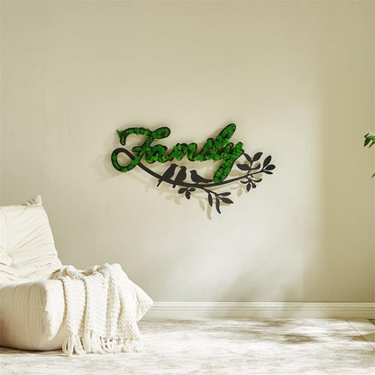 Letter Art Moss Wall Decor - FurniFindUSA