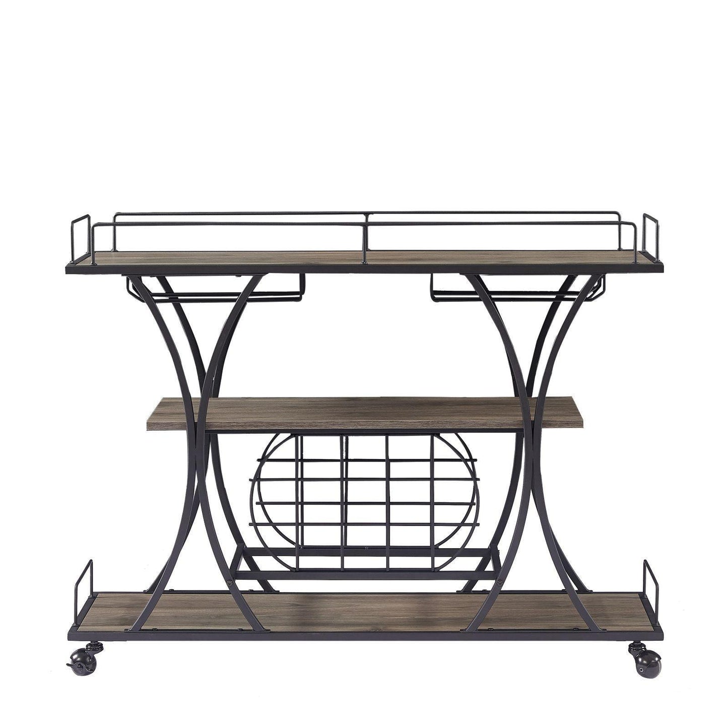 Kitchen Cart 3-Drawer Removable Storage Rack Trolley Cart with Rolling Wheels - FurniFindUSA