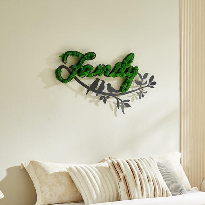 Letter Art Moss Wall Decor - FurniFindUSA