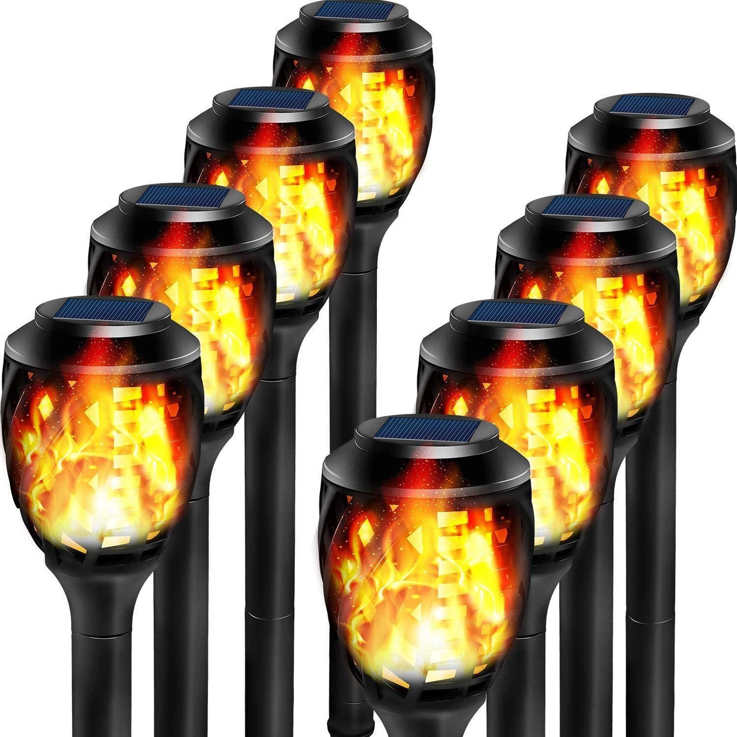 Outdoor Solar Lights, Water-Resistant Flickering Flames Torch Light, Landscape Decoration Lighting - FurniFindUSA