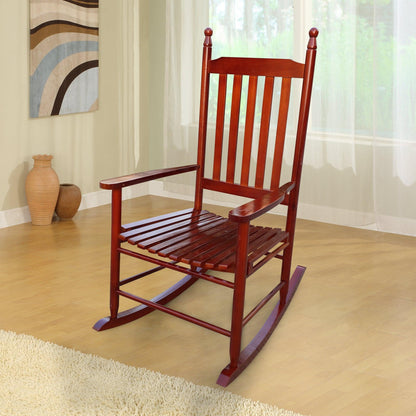 wooden porch rocker chair Brown - FurniFindUSA