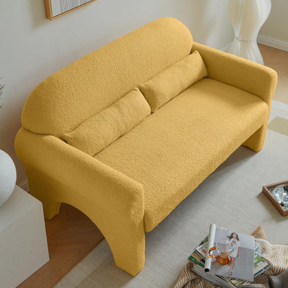 modern teddy fabric loveseat for Living room - FurniFindUSA