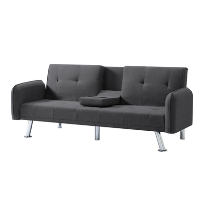 74.8” Futon sleeper sofa bed（Please note that the center leg is a steel leg） - FurniFindUSA