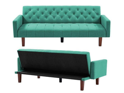 Factory Tufted Back Sofa Mid-Century Convertible Sofa Bed for Living Room - FurniFindUSA