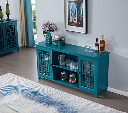 60" Sideboard Buffet Table /Storage Cabinet - FurniFindUSA