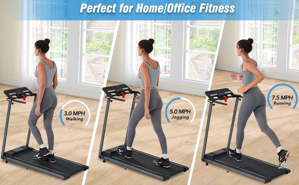 NEW Folding Treadmills Walking Pad Treadmill for Home Office -2.5HP Walking Treadmill With Incline Bluetooth Speaker - FurniFindUSA