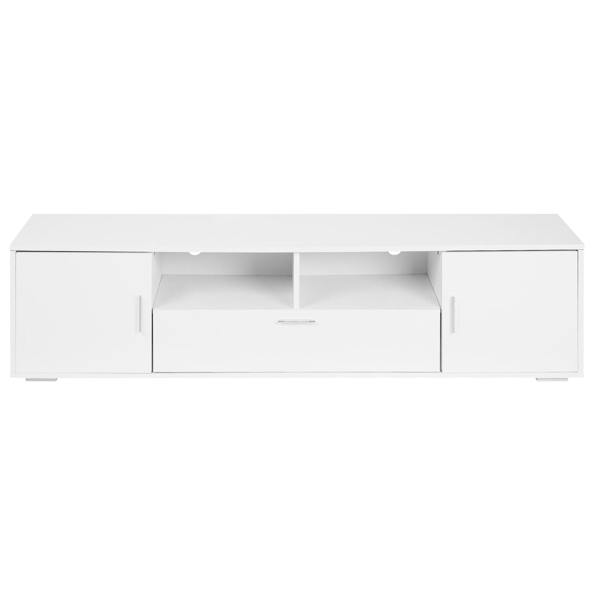 Modern TV stand with LED Lights Entertainment Center TV cabinet with Storage for Up to 75 inch - FurniFindUSA