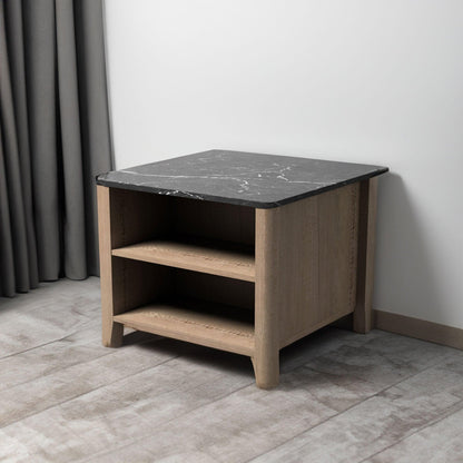 Tobacco Wood Grain Coffee Table Nightstand - FurniFindUSA