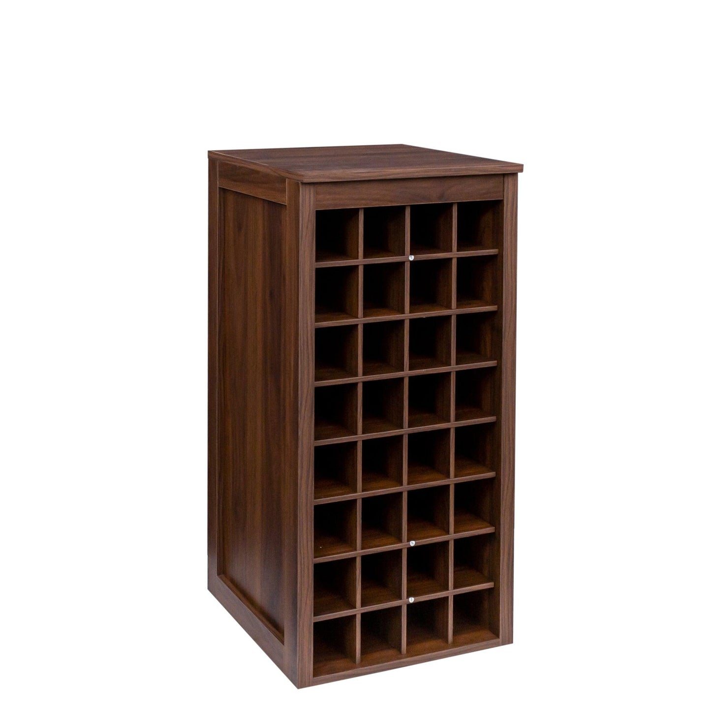 brown walnut color modular 32 wine bar cabinet Buffet Cabinet - FurniFindUSA