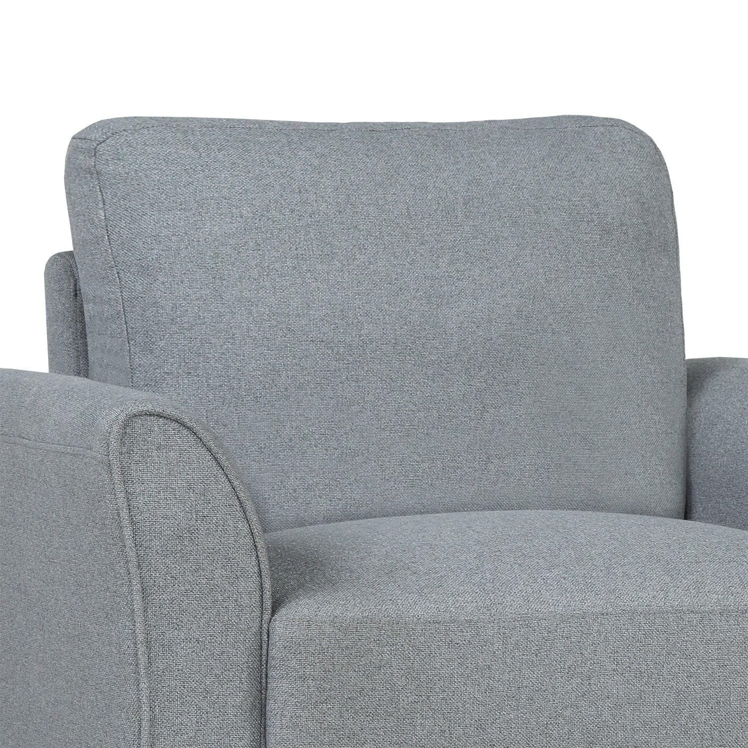 Living Room Furniture Armrest Single Sofa (Gray) - FurniFindUSA