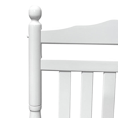 BALCONY PORCH ADULT ROCKING CHAIR - WHITE - FurniFindUSA