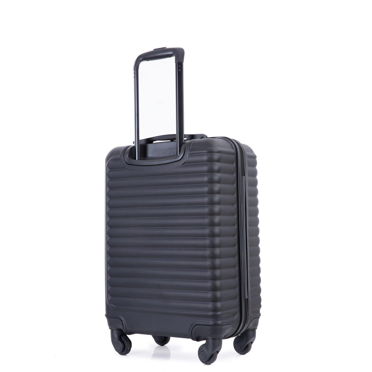 20" Carry on Luggage Lightweight Suitcase, Spinner Wheels, Black - FurniFindUSA