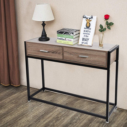 Console Entryway Sofa Coffee Tables with Drawers - FurniFindUSA