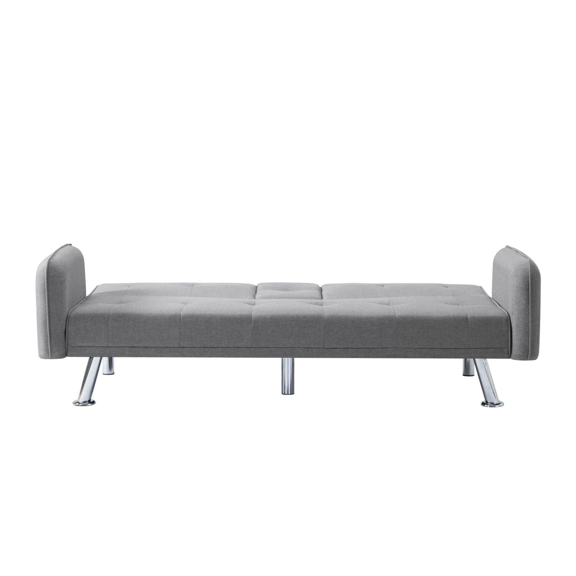 74.8” Futon sleeper sofa bed（Please note that the center leg is a steel leg） - FurniFindUSA