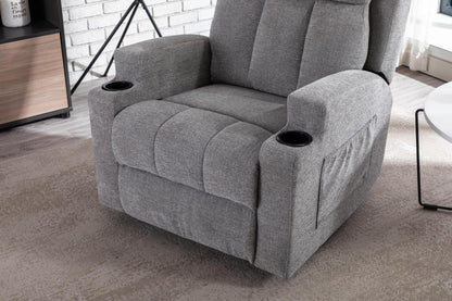 Mydepot Manual Reclining Single Sofas with Heat