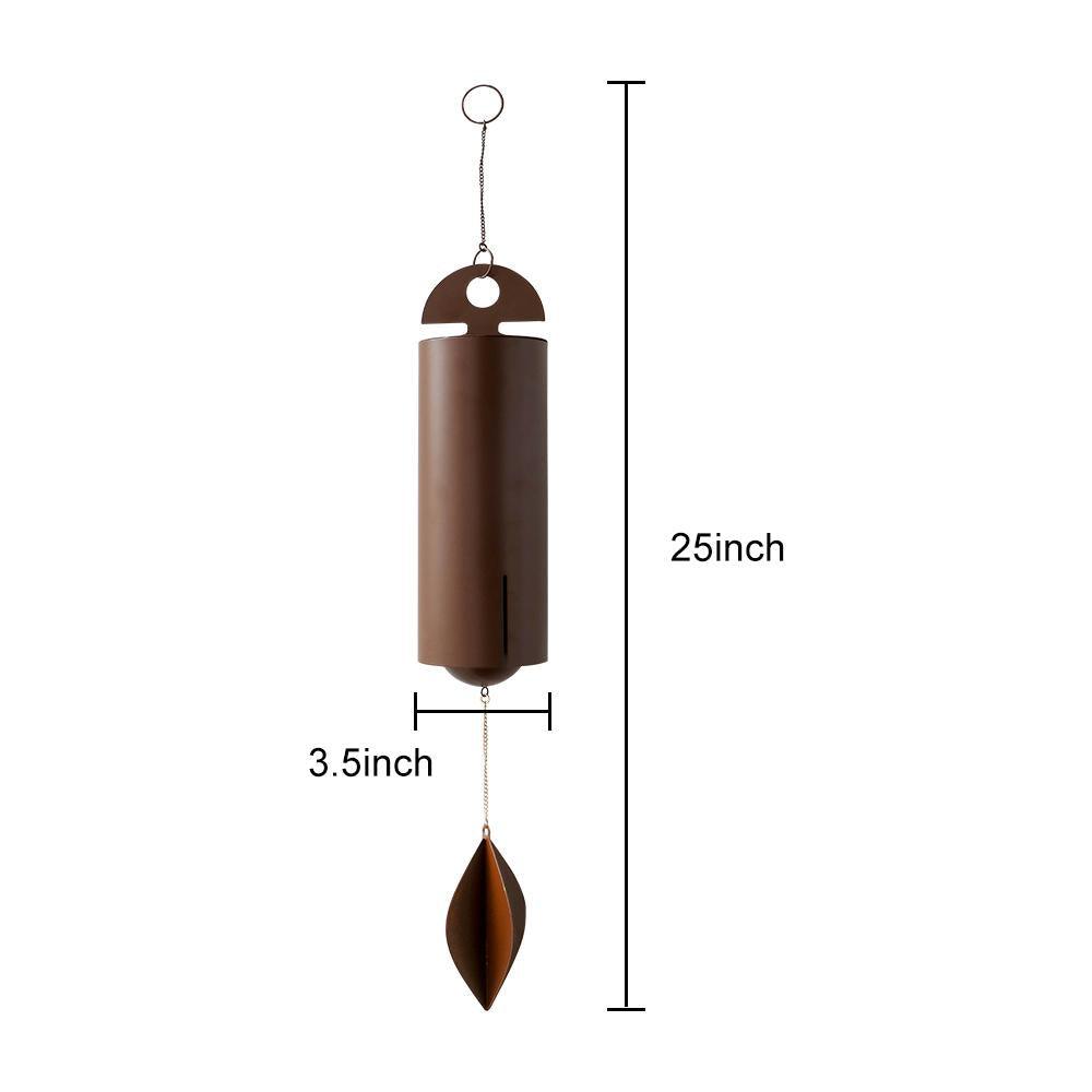 Outdoor Wind Chimes Heroic Windbell Antique Wind Bell, Deep Resonance Serenity Bell, Metal Cylinder Wind Chimes - FurniFindUSA