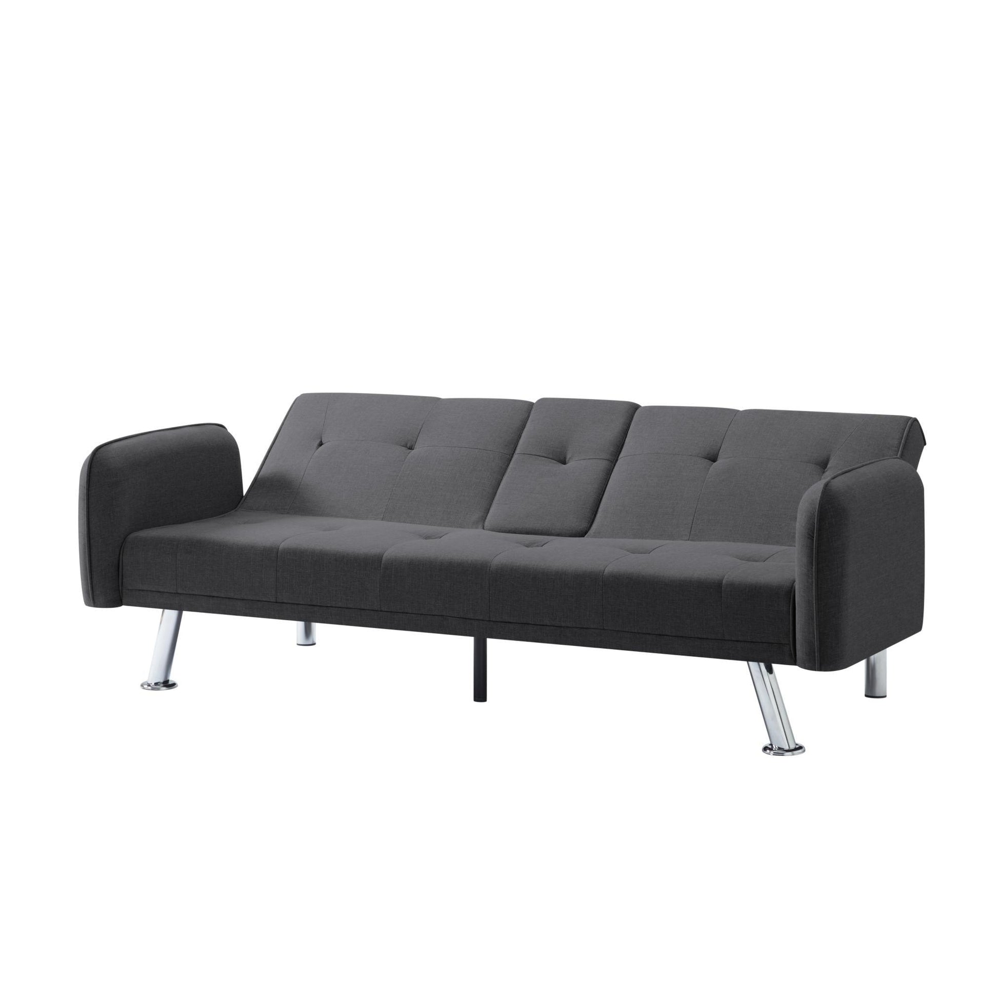 74.8” Futon sleeper sofa bed（Please note that the center leg is an iron leg tube） - FurniFindUSA