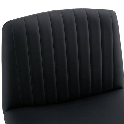 Black High Grade Pu Material. Home Computer Chair Office Chair Adjustable 360 ° Swivel Cushion Chair - FurniFindUSA