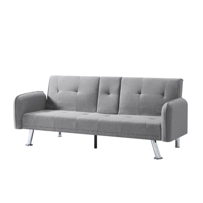 74.8” Futon sleeper sofa bed（Please note that the center leg is an iron leg tube） - FurniFindUSA