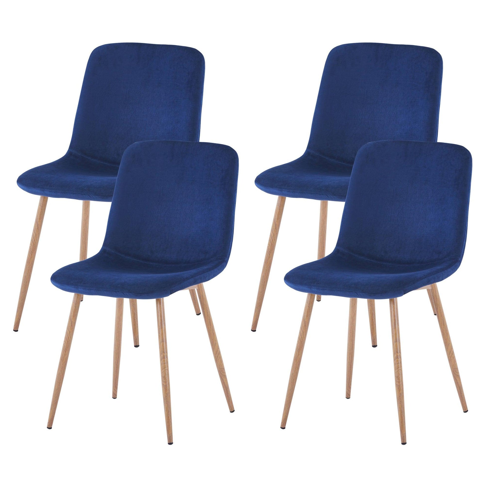 Dining Chair 4PCS（BLUE）Modern style New technology Suitable for restaurants cafes taverns - FurniFindUSA