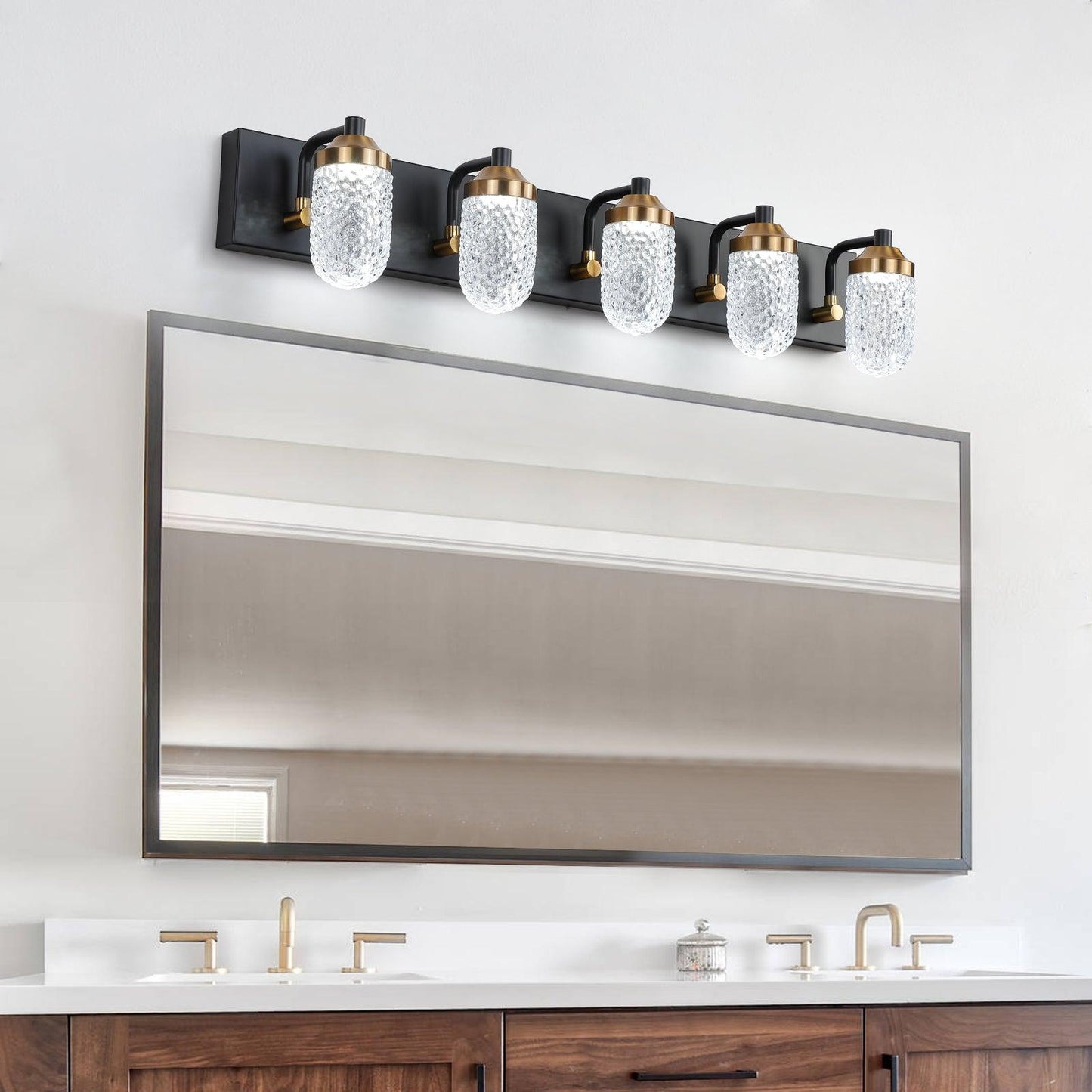 Vanity Lights With 5 LED Bulbs For Bathroom Lighting - FurniFindUSA