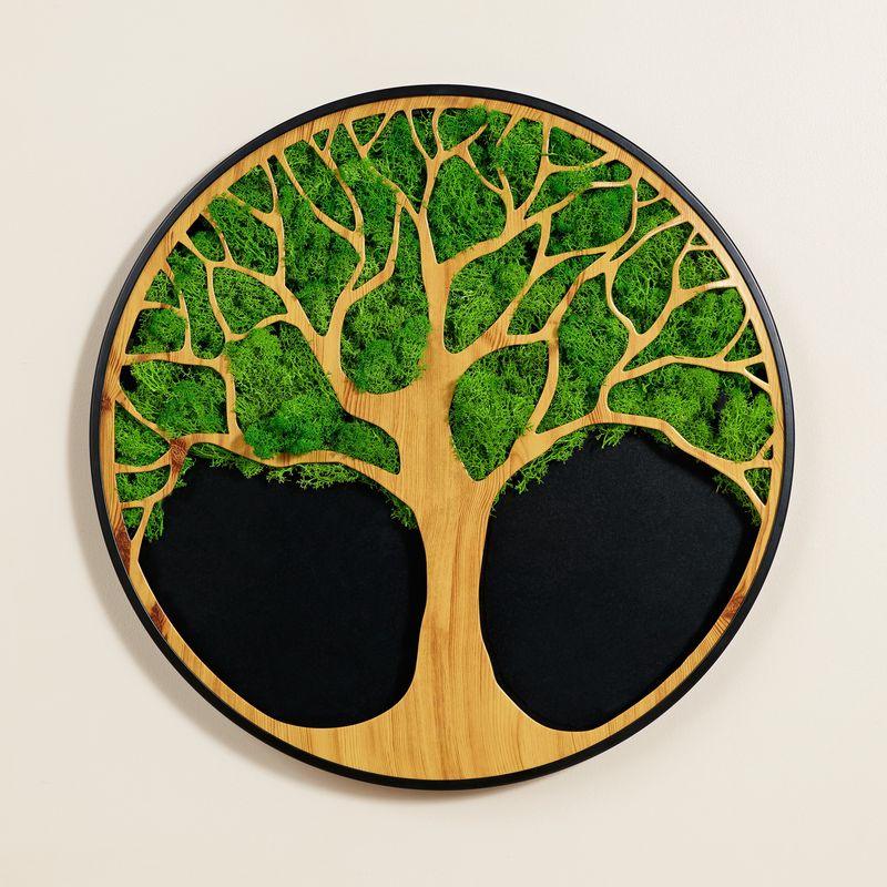 Life Tree Moss Metal Wall Art - FurniFindUSA