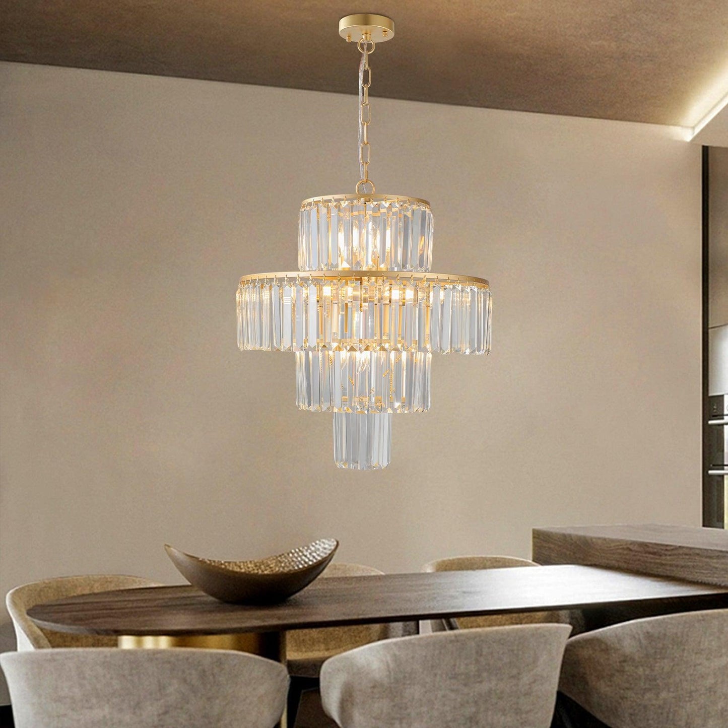 Luxury Crystal Chandelier Modern Chandeliers Lights Fixture Hanging Pendant Light Fixture for Dining Room Bedroom Living Room - FurniFindUSA