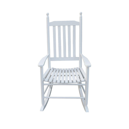 wooden porch rocker chair WHITE - FurniFindUSA