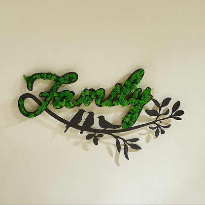 Letter Art Moss Wall Decor - FurniFindUSA