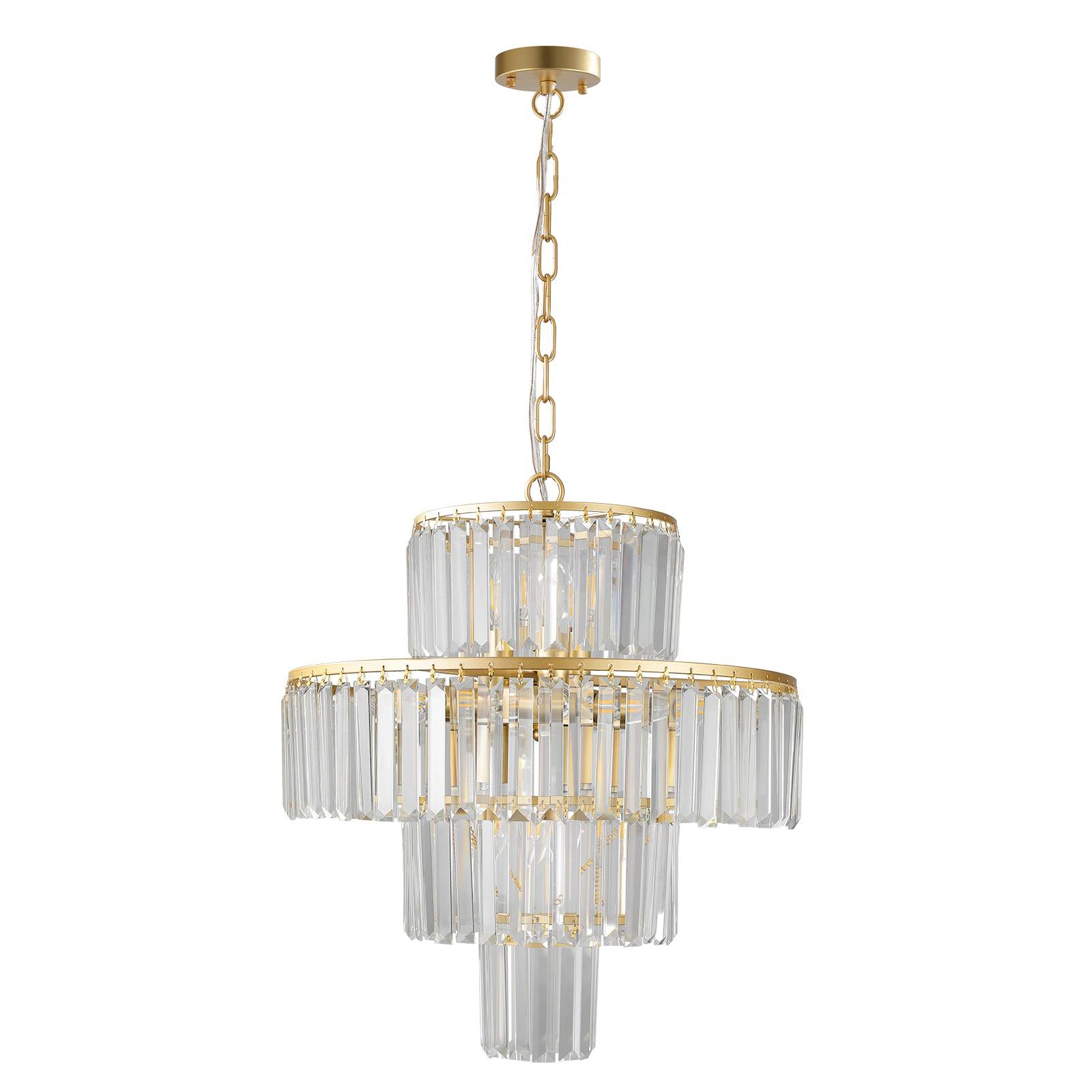 Luxury Crystal Chandelier Modern Chandeliers Lights Fixture Hanging Pendant Light Fixture for Dining Room Bedroom Living Room - FurniFindUSA