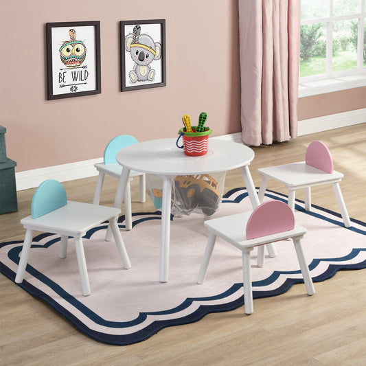 Children's panel table with 4 chairs - FurniFindUSA