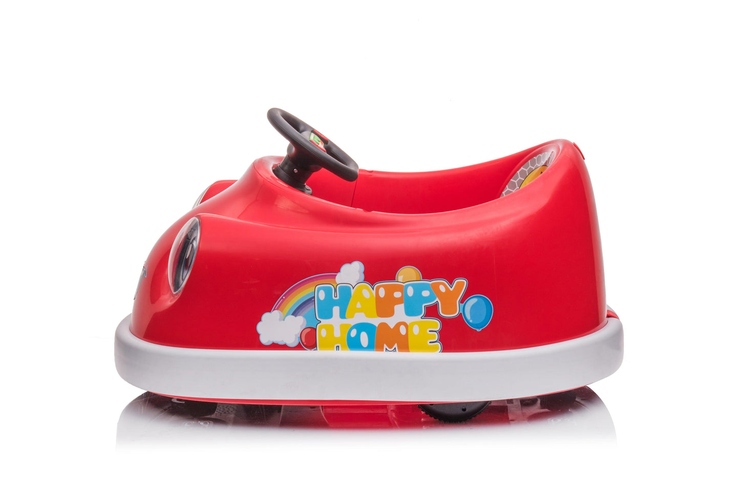 Bumper Car for Kids 1-6 Years Old Children's Electric Car with Pushrod Dinner Plate Music Rocking Horse Mode - FurniFindUSA