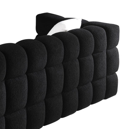 84.3 length ,35.83" deepth ,human body structure for USA people, marshmallow sofa,boucle sofa ,3 seater