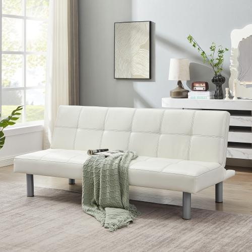 Modern Design Solid Color Sofa Bed in Living Room Multi-function Leisure Sleeper Couch - FurniFindUSA