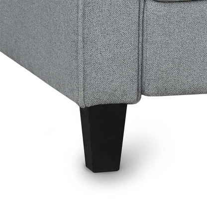 Living Room Furniture Armrest Single Sofa (Gray) - FurniFindUSA