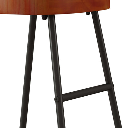 29.52" Stylish and Minimalist Bar Stools Set of 2 Counter Height Bar Stools for Kitchen Island Brown - FurniFindUSA