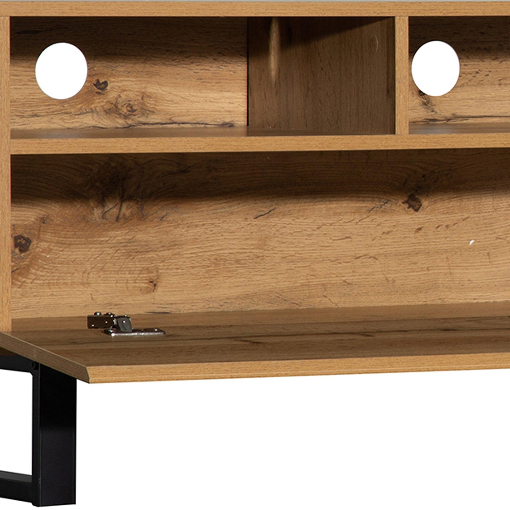 Modern TV Stand for 80'' TV with Double Storage Space - FurniFindUSA