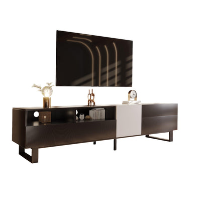 Modern TV Stand for 80'' TV with Double Storage Space Media Console Table - FurniFindUSA