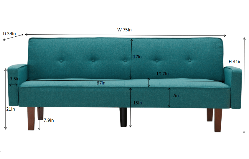 Solid Color Manufacture Sofa Bed Simple Combination Living Room Adjustable Couch - FurniFindUSA