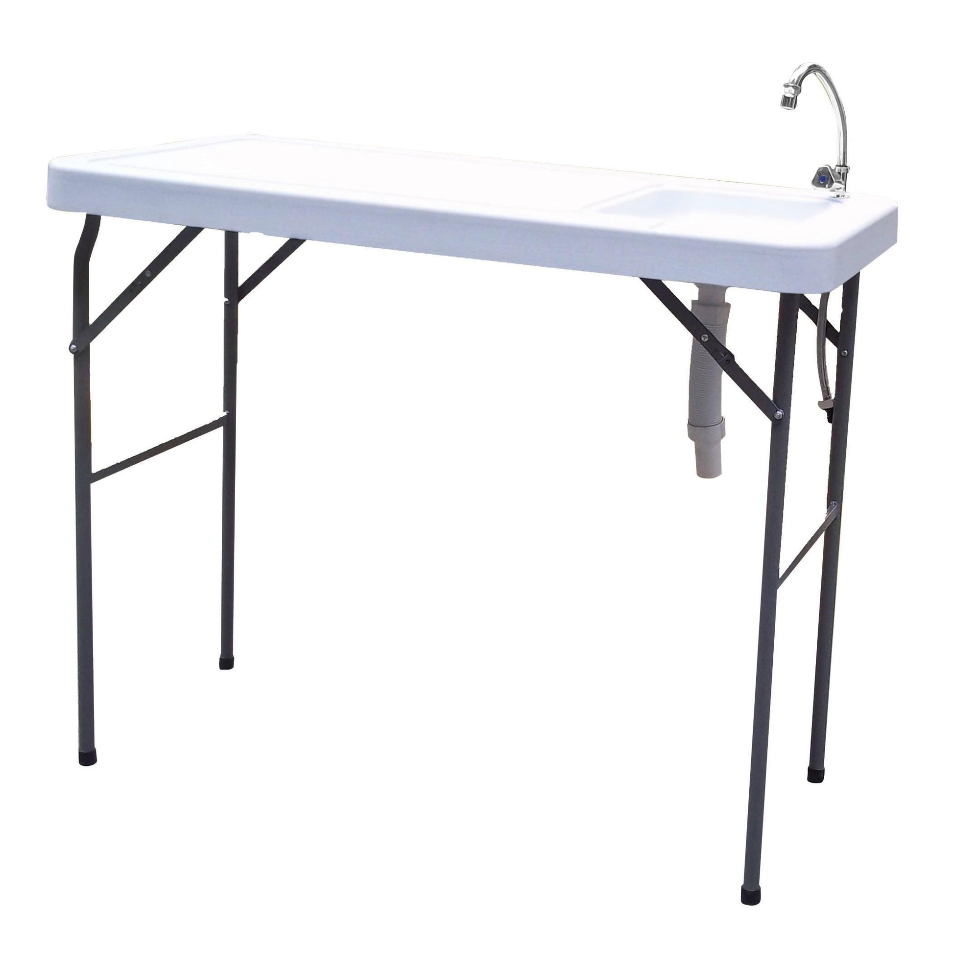 Outdoor Fish and Game Cutting Cleaning Table w/Sink and Faucet - FurniFindUSA