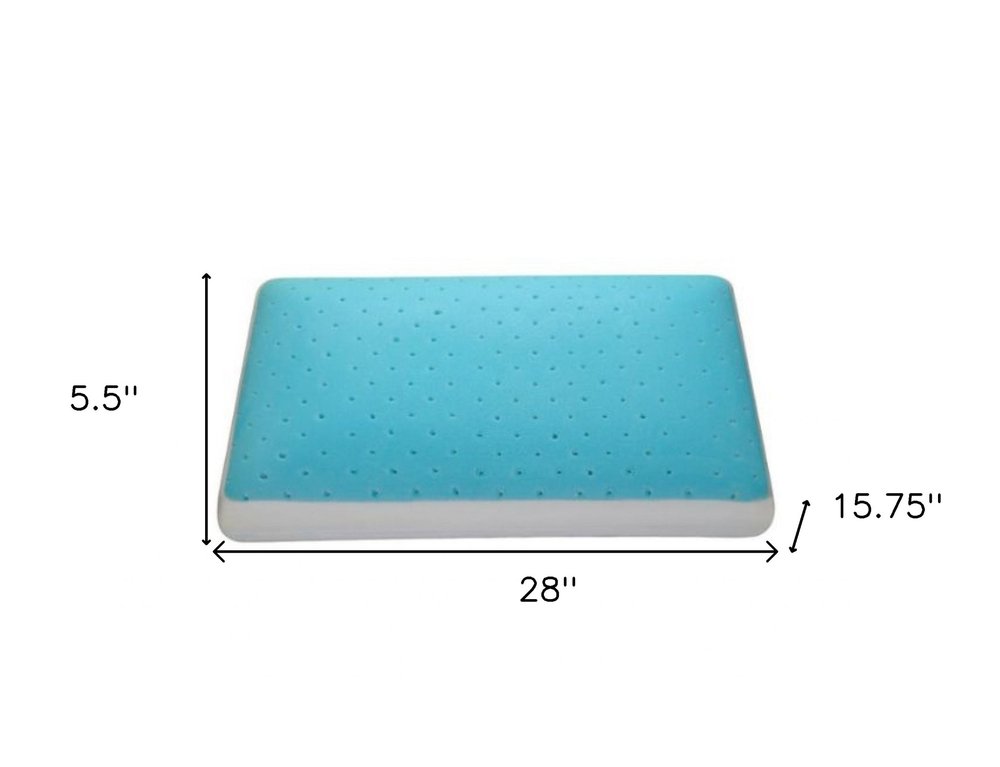 Polyester Gel Memory Foam Queen Size Bed Pillow - FurniFindUSA