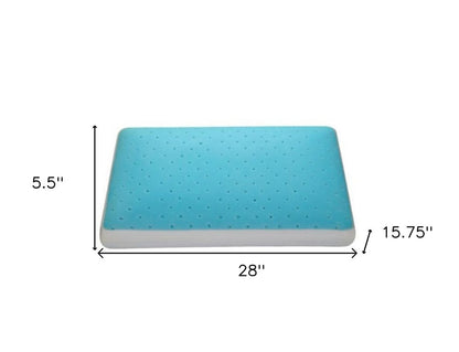 Polyester Gel Memory Foam Queen Size Bed Pillow - FurniFindUSA