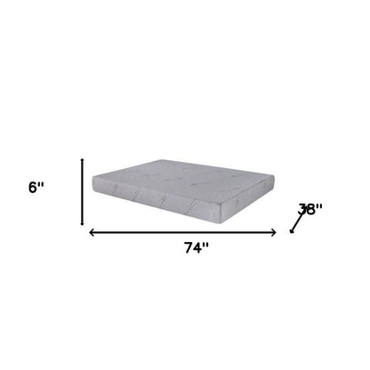 6" Full Double Aloe Vera Infused Medium Memory Foam Mattress