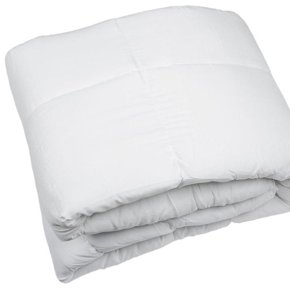 White Twin Microfiber Thread Count Down Alternative Duvet Insert HomeRoots